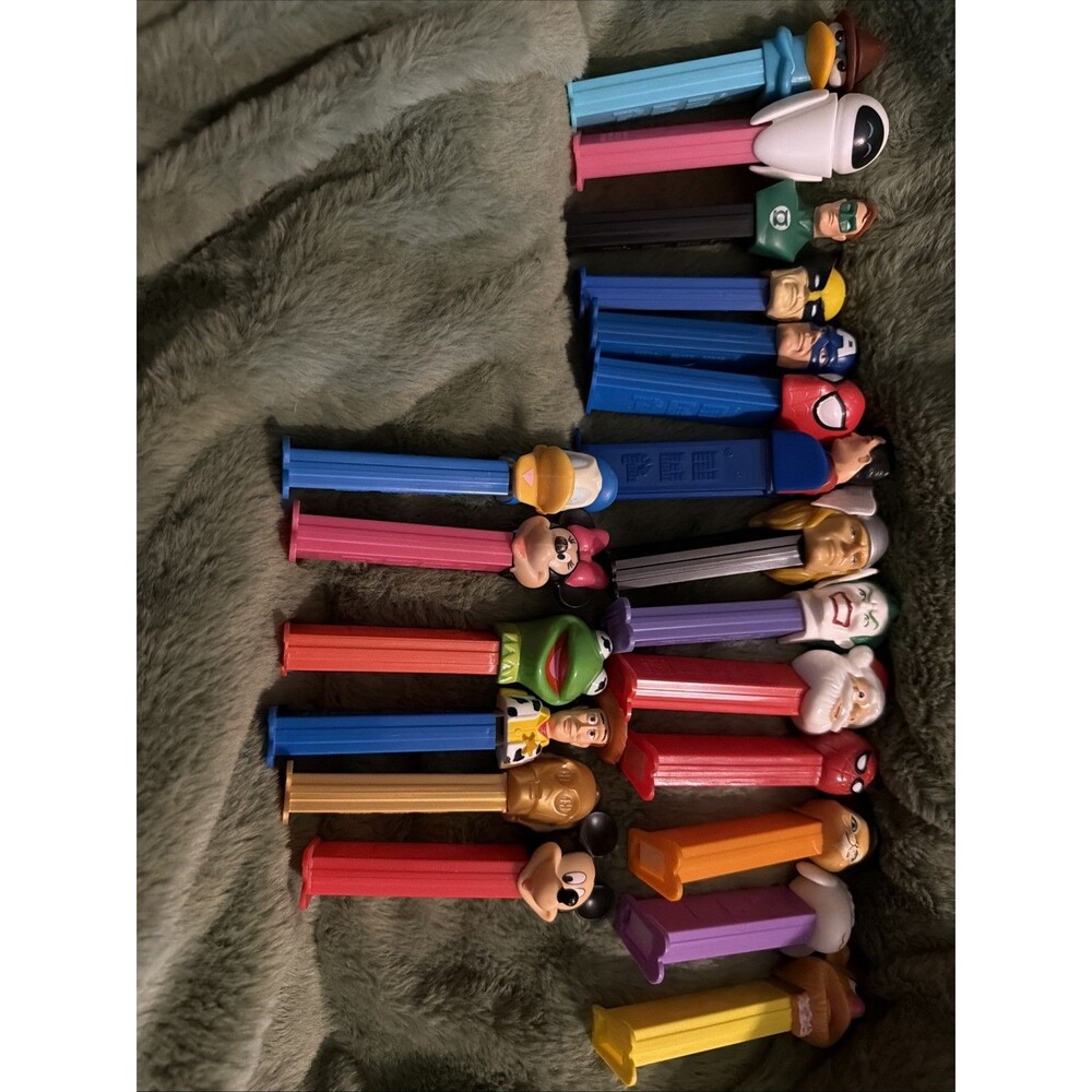 Vintage Pez Dispensers Lot Of 20 90’s Marvel / Woody / Disney /star Wars